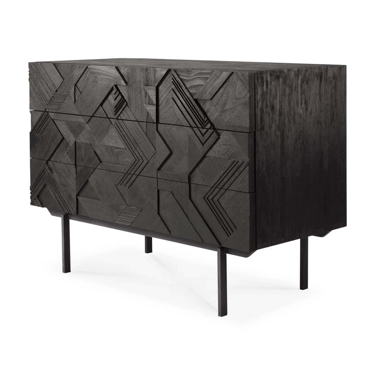 Ethnicraft Graphic 3 Drawer Dresser - Image 3